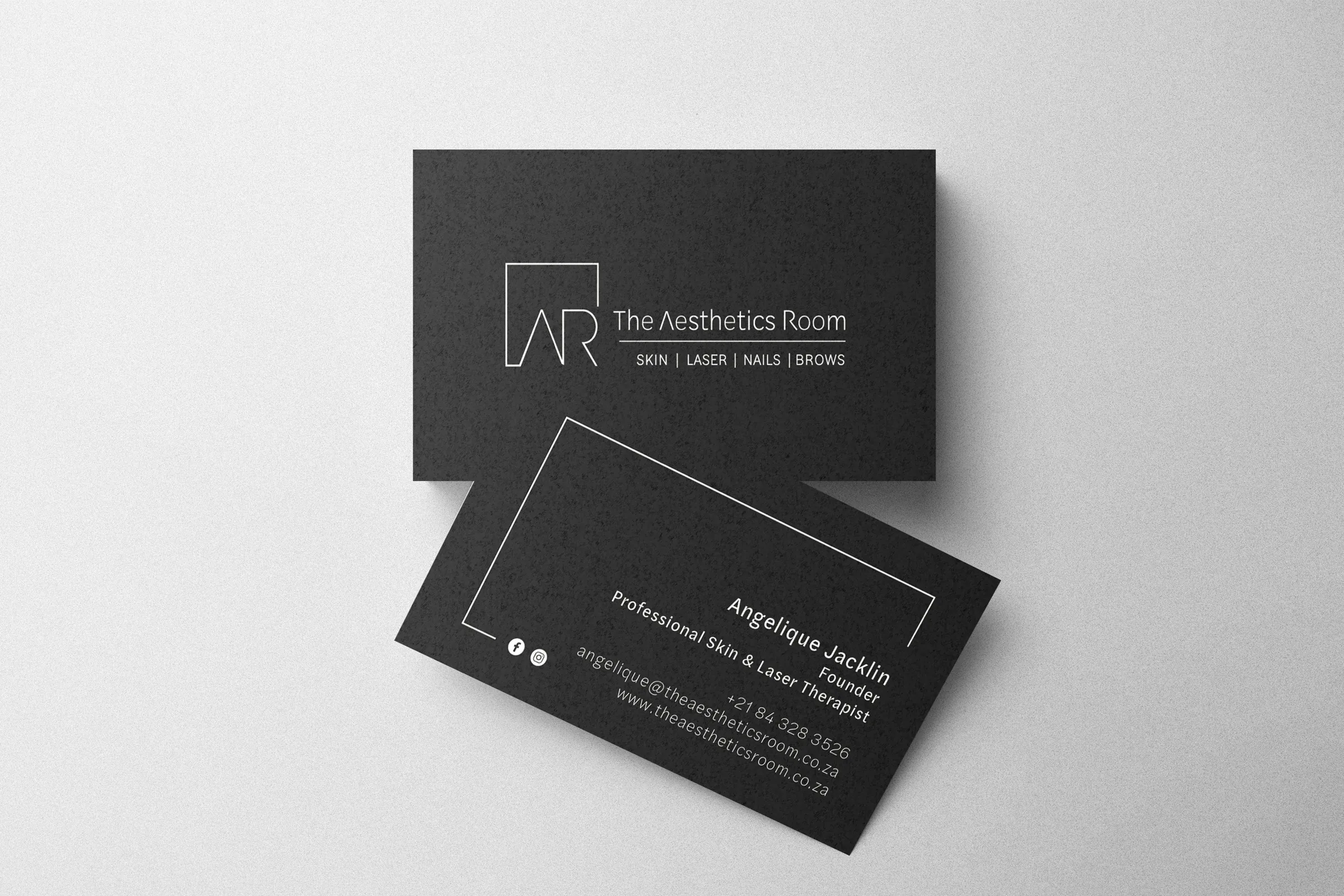 The Aesthetics Room business cards