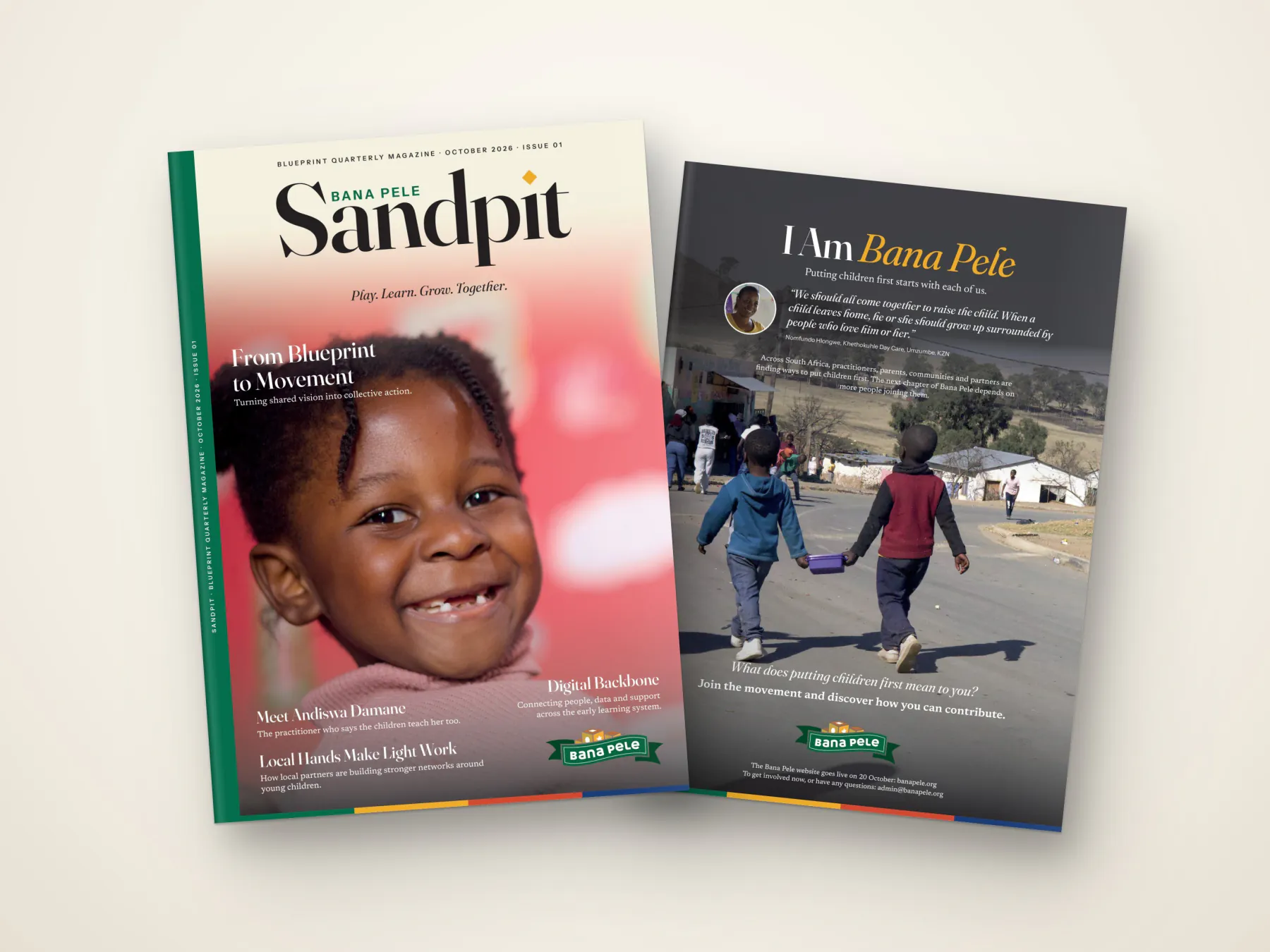Sandpit front and back covers