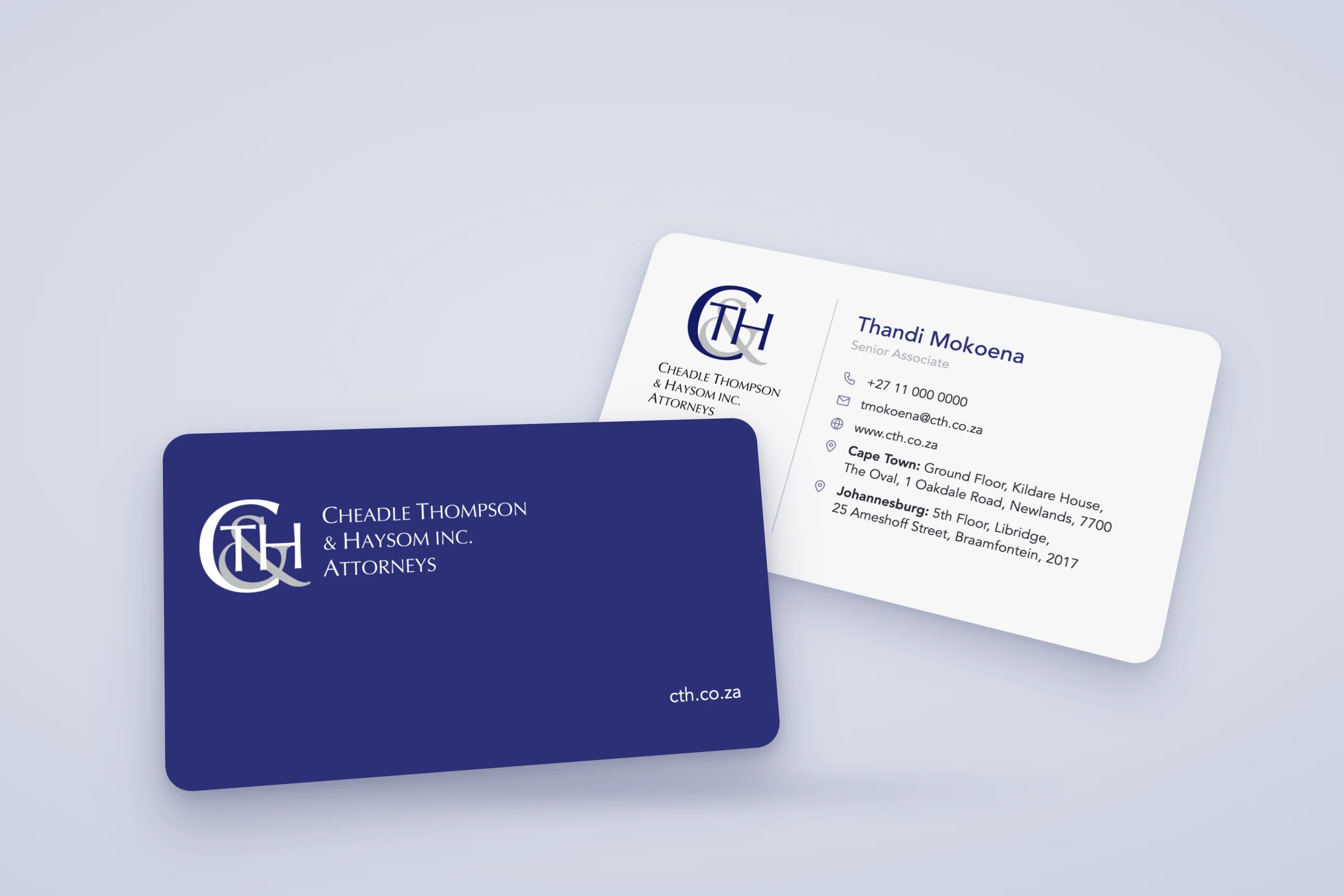 Cheadle Thompson & Haysom business cards