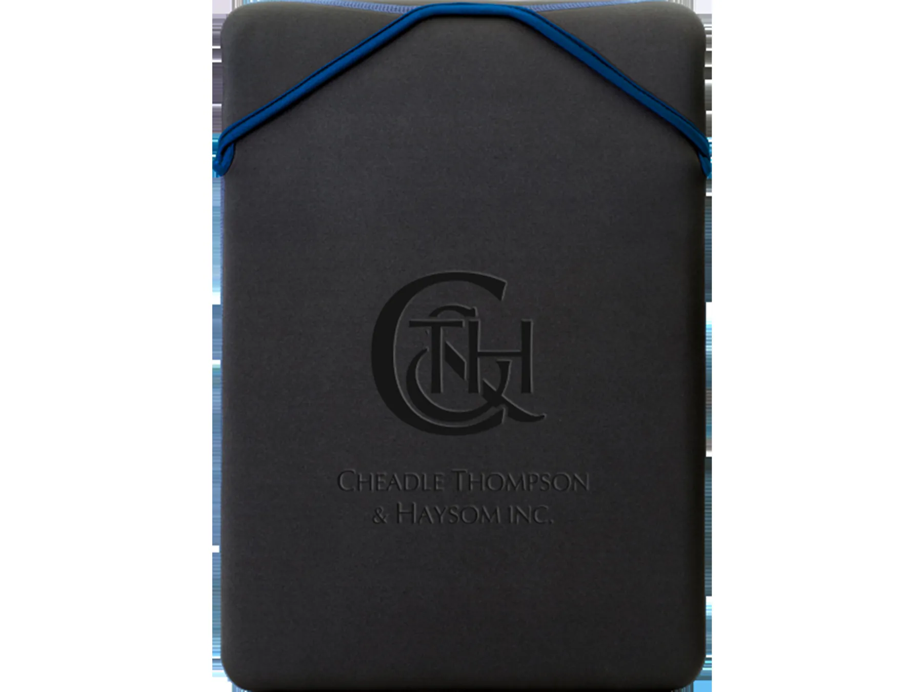 Embossed laptop sleeve
