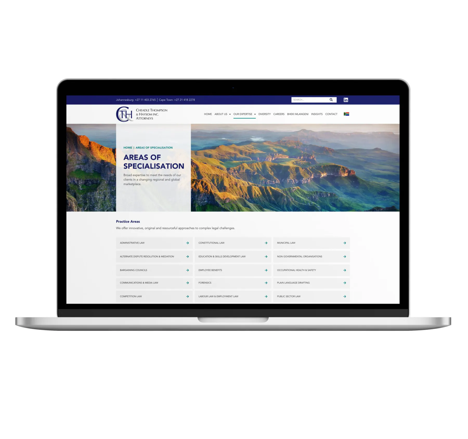 The cth.co.za website
