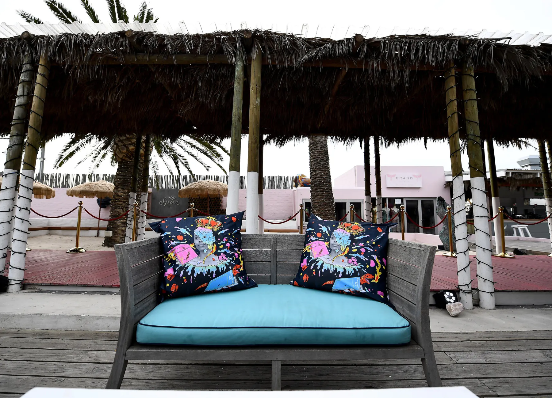 Branded lounge cushions