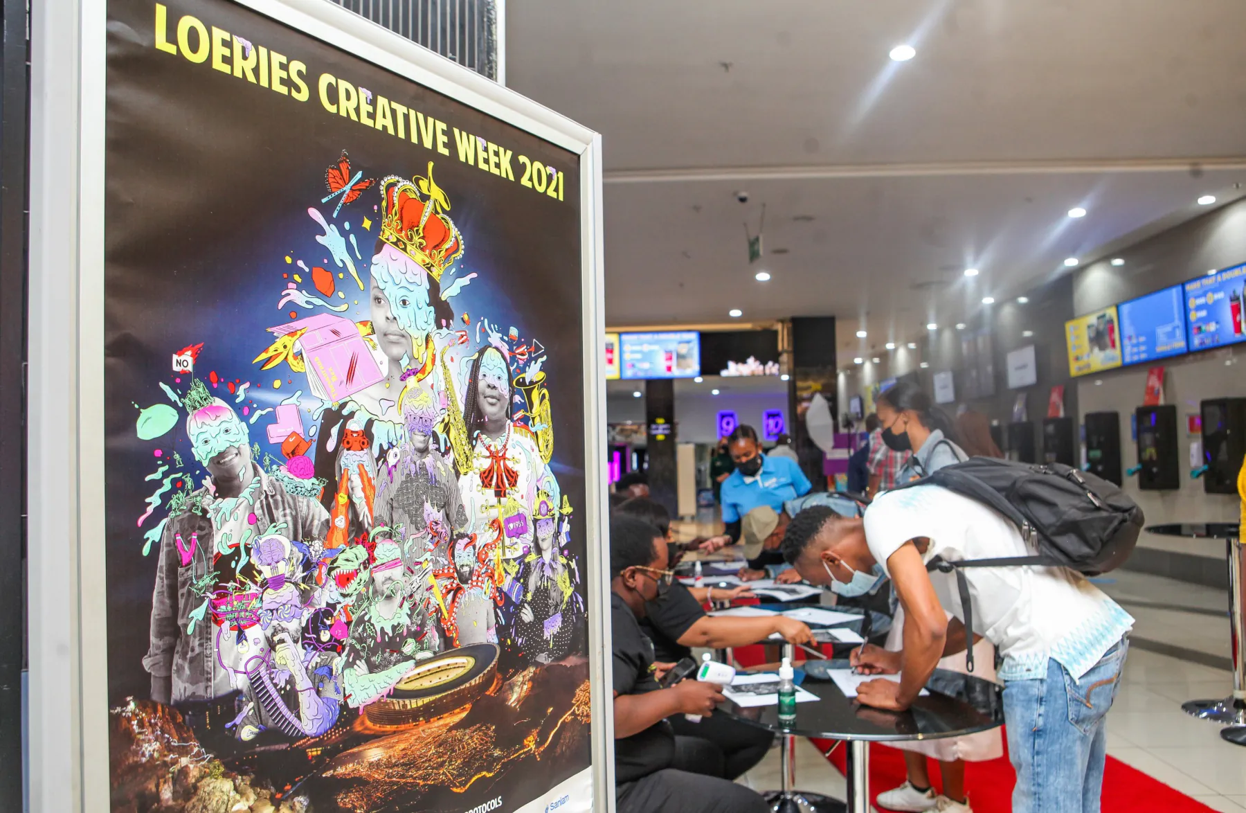 Creative Week artwork at registration