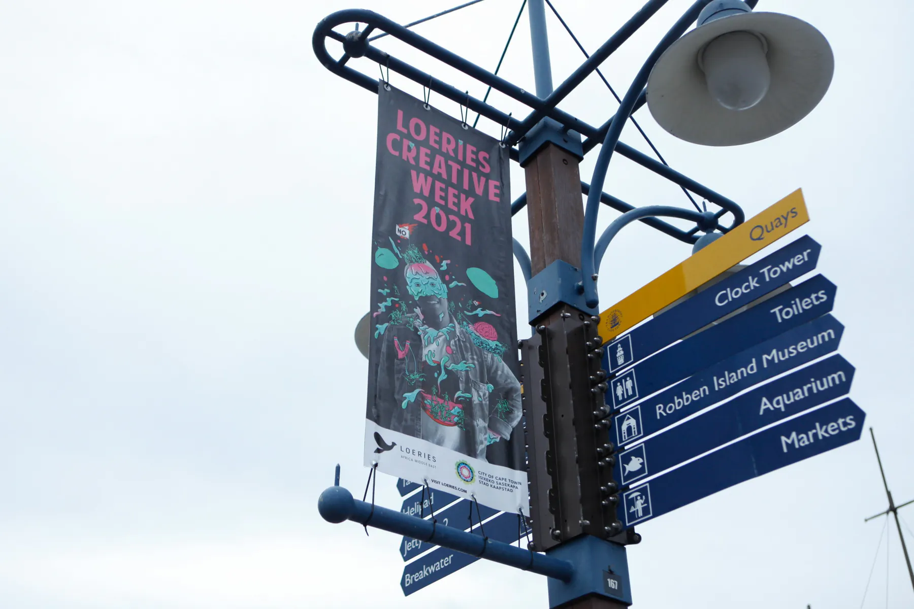 Creative Week street banners at the Waterfront