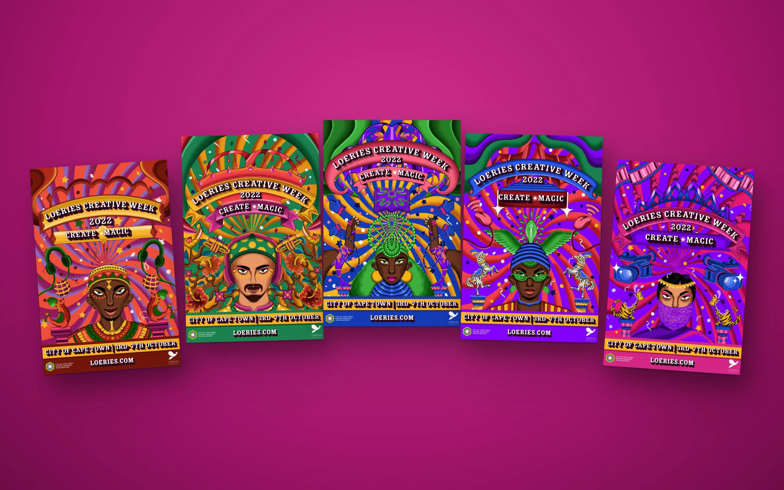 The five Create Magic posters