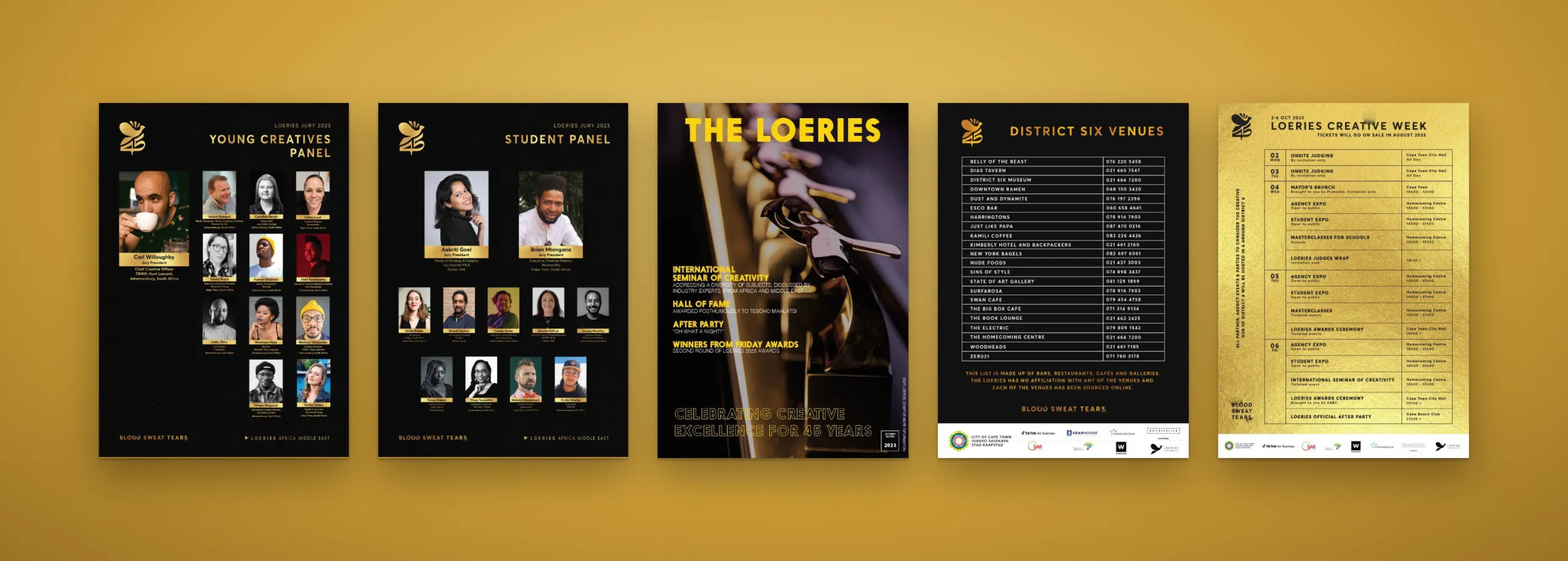 2023 judging panels, dailies, venue list and schedule