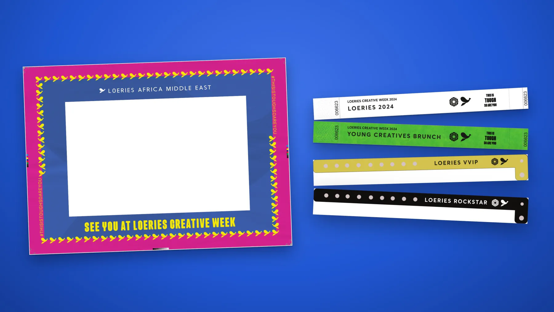 2024 selfie frame and wristbands