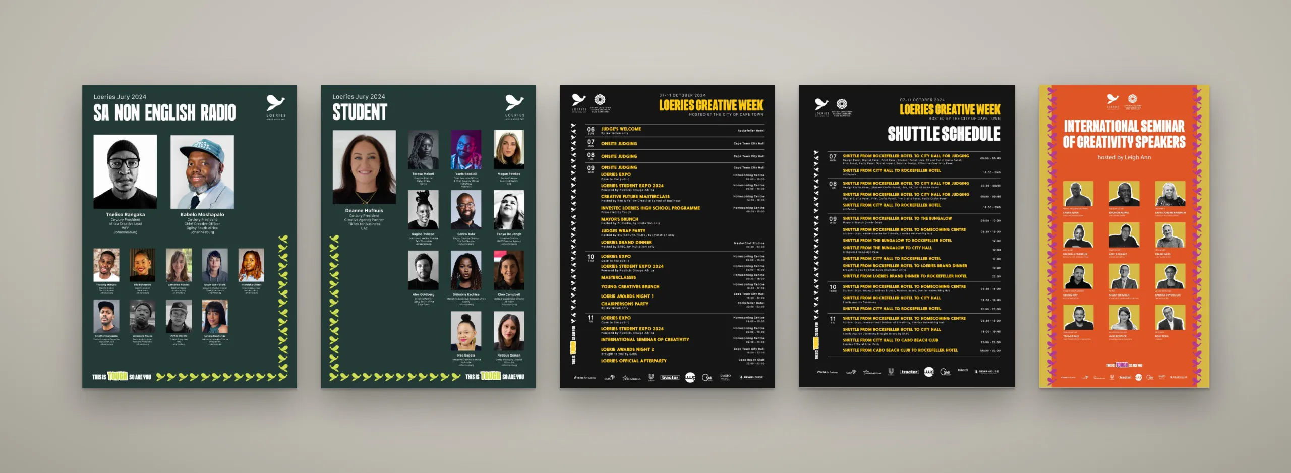 2024 judging panels, programme, shuttle schedule and seminar speakers