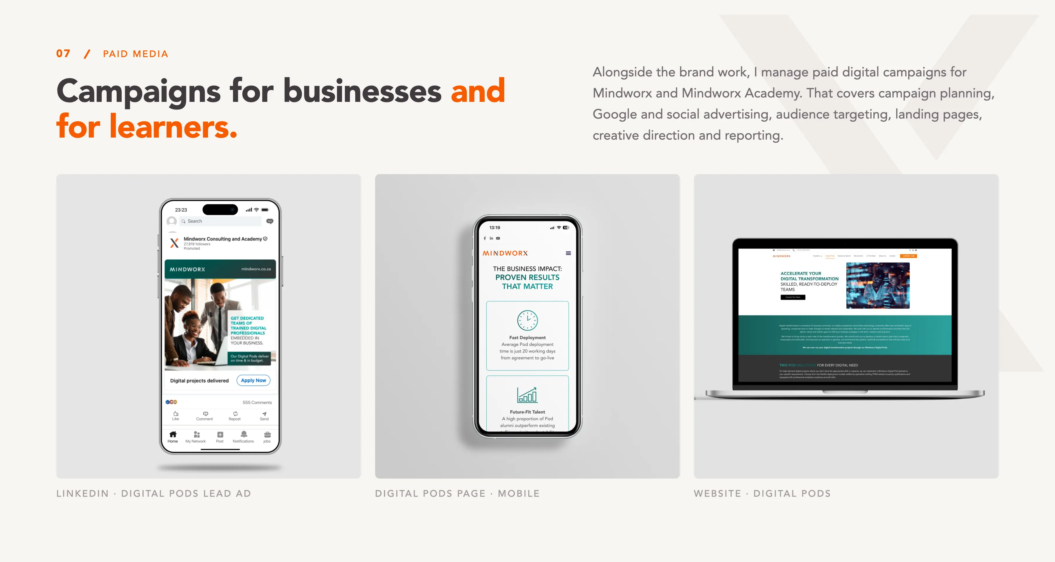 Mindworx featured work