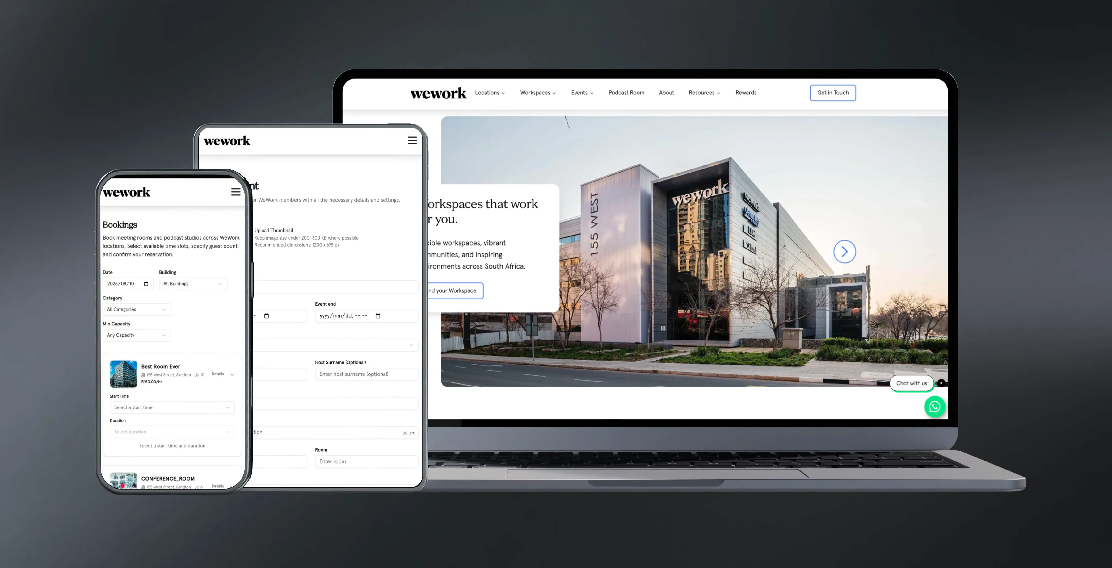 WeWork South Africa featured work